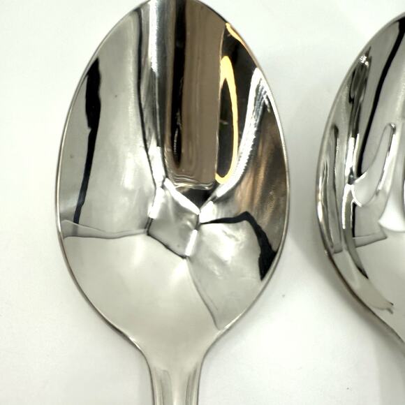 Reed & Barton 4 pc. Serving Utensils Arlington Newton Pierced Spoon Fork Ladle - Picture 4 of 11